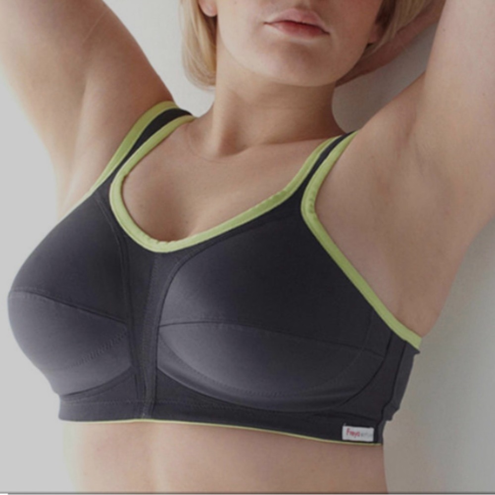 Freya CHARCOAL/NEON YELO High Impact, 34H *P1093